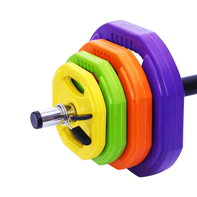 Weight Lifting Barbell Rubber Gym Weight Plate