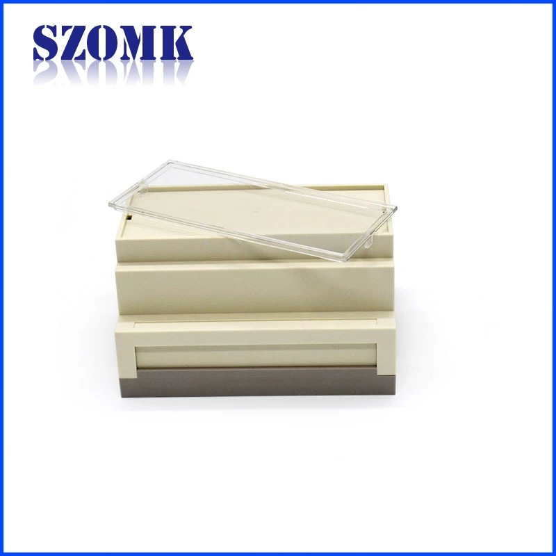 105*87*59mm SZOMK Hot Selling ABS Material Plastic Enclosure For Electronics Plastic PLC Din Rail Project Box/AK80004