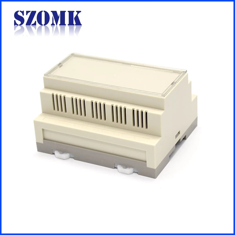 105*87*59mm SZOMK Hot Selling ABS Material Plastic Enclosure For Electronics Plastic PLC Din Rail Project Box/AK80004