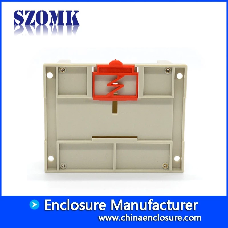 Hot selling  PLC plastic din rail enclosure with terminal block from SZOMK AK-P-02A 115*90*40mm