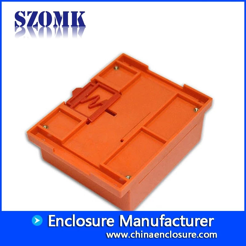 115x90x40mm Orange ABS Plastic Din Rail Enclosure from SZOMK/AK-P-03b