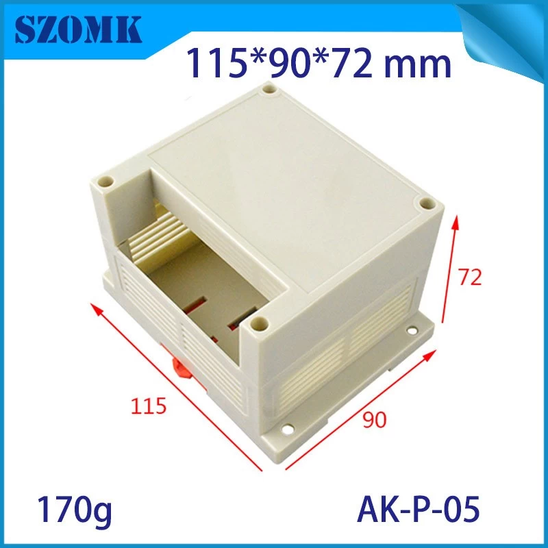 115x90x72mm Hot selling ABS Plastic Din Rail Enclosure from SZOMK/AK-P-05