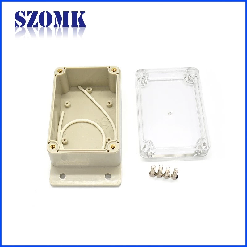 138 * 68 * 50mm hot selling waterproof plastic box szomk transparent cover electronics controller shell instrument pcb box FT14