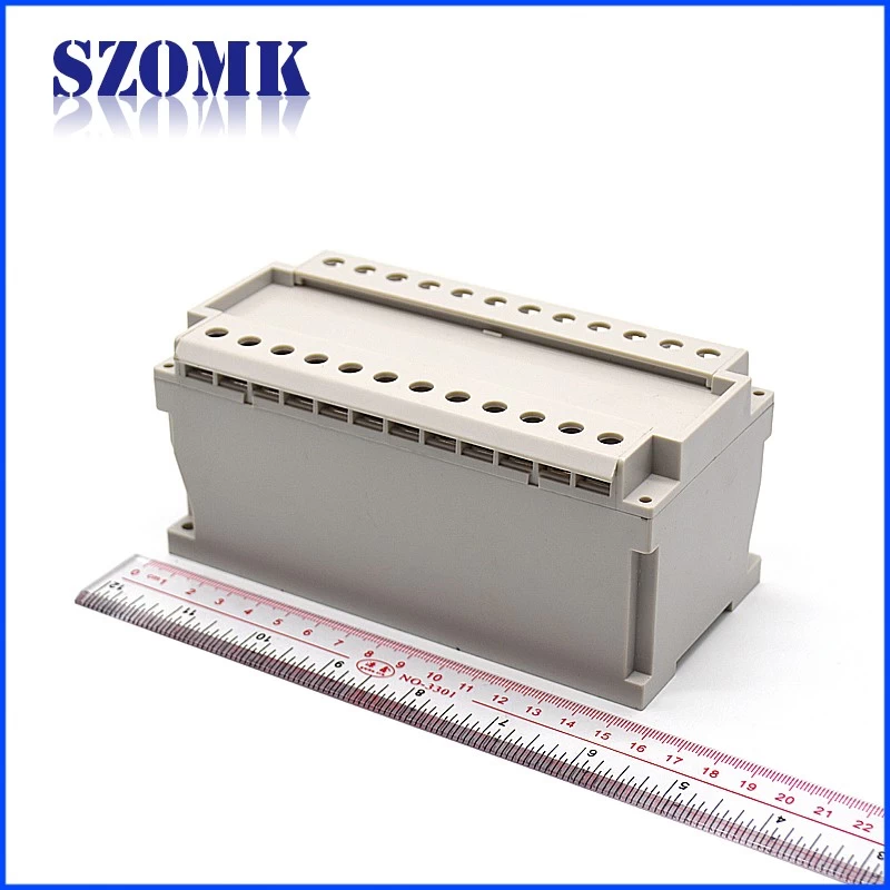 154*75*71mm din rail plastic box for electronic components instrument enclosure for power supply plastic project box AK-DR-46