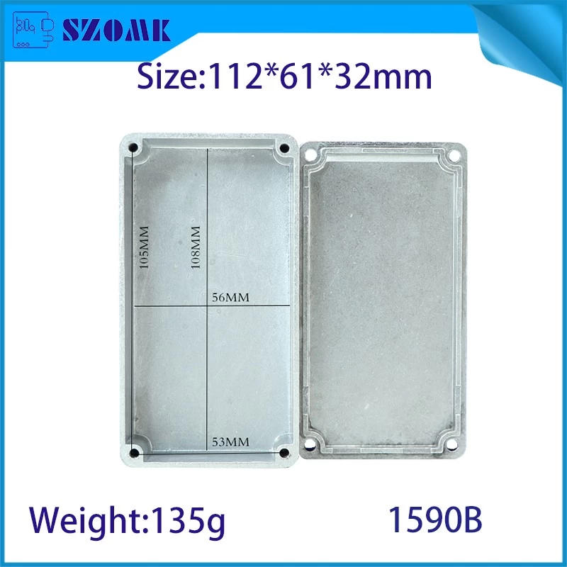 1590B 112*61*32mm Aluminum Metal Stomp Box Case Enclosure Guitar Effect Pedal