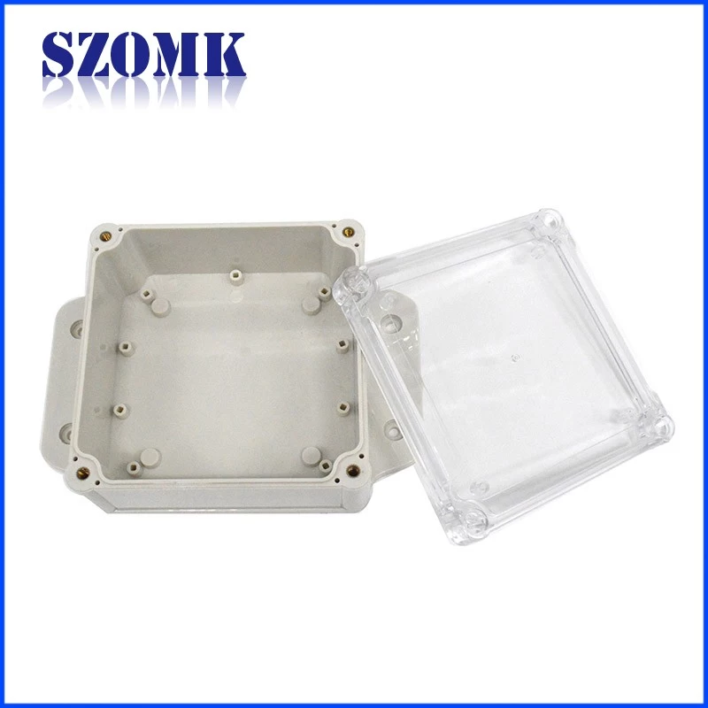 168*120*56mm IP68 Transparent Cover Waterproof Plastic Enclosure Wall Mounting Enclosure Junction Housing With High Quality/AK10011-A2