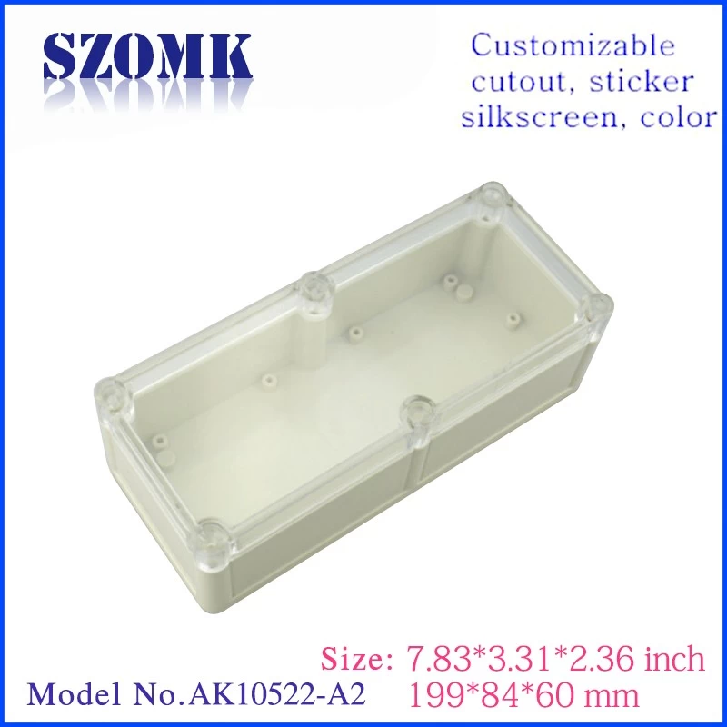 199*84*60mm ABS IP68 Plastic Waterproof Enclosure For Electronic Devices/AK10522-A2