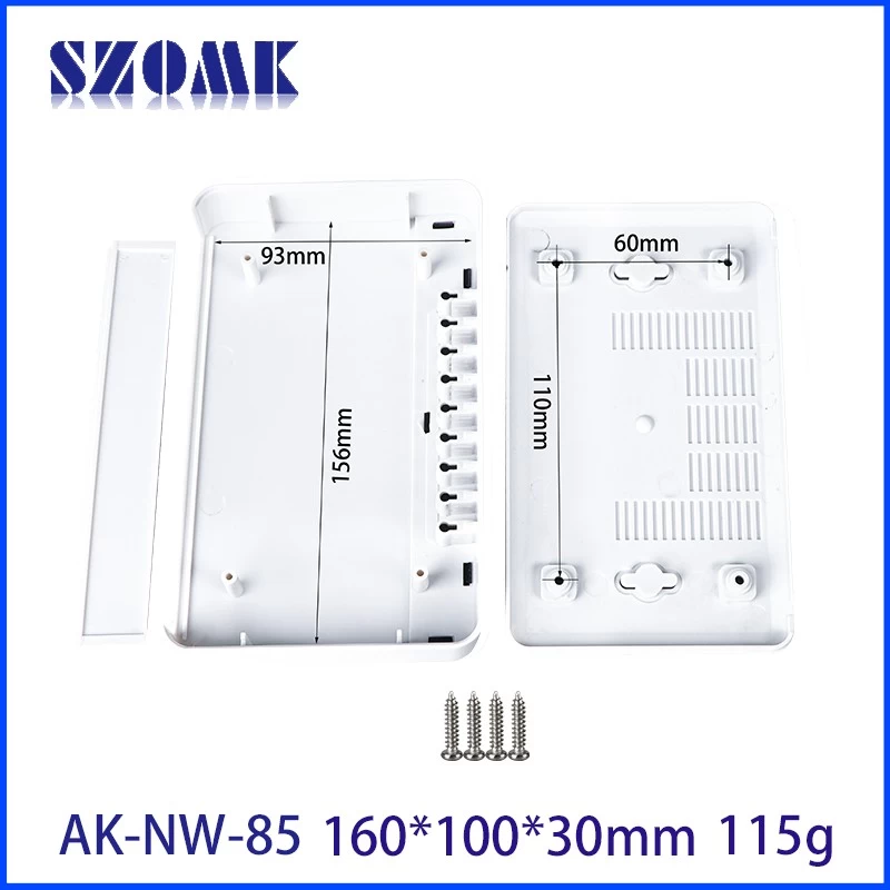 2022 hot sale WIFI router plastic enclosure net work housing for smart home AK-NW-85 160*100*30