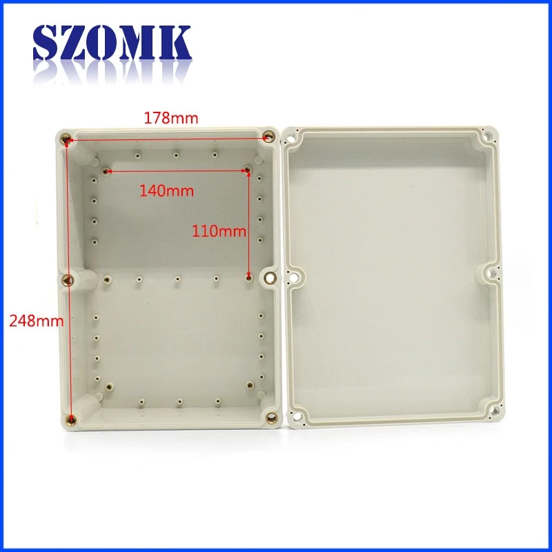 268*198*102mm High Quality IP65 ABS Waterproof Box Enclosures Plastic Electronic PCB Project Box/AK10602-A1