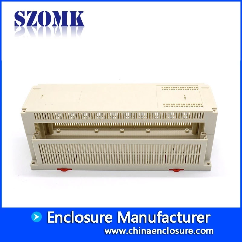 300*110*110mm plastic din rail enclosure for eletronic device  plastic industrial housing from szomk