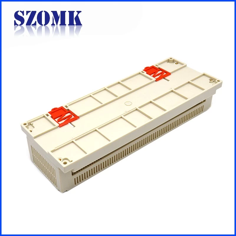300*110*60mm SZOMK plastic din rail PLC instrument enclosure junction housing casing for electronic devices /AK-P-26
