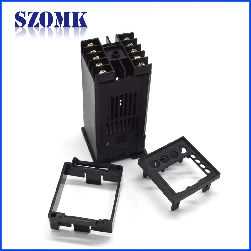 48*48*107mm SZOMK Din Rail Plastic Enclosure Cabinet Instrument Case Box Black Plastic Electronics Device Junction Box/AK-DG-06