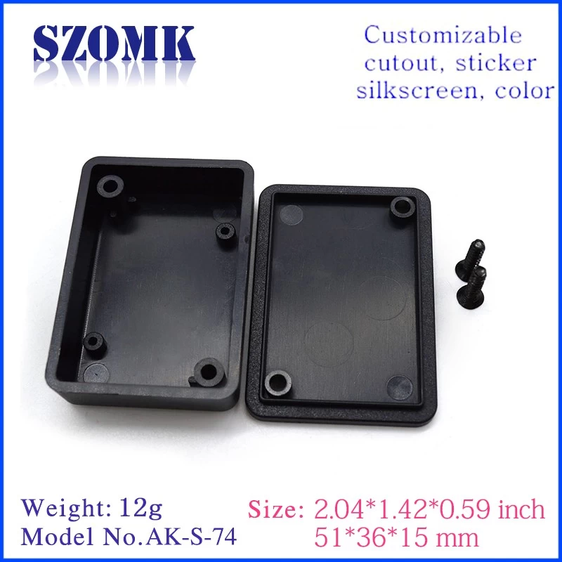 51X36X15mm SZOMK Small ABS Plastic Standard Junction Enclosure /AK-S-74