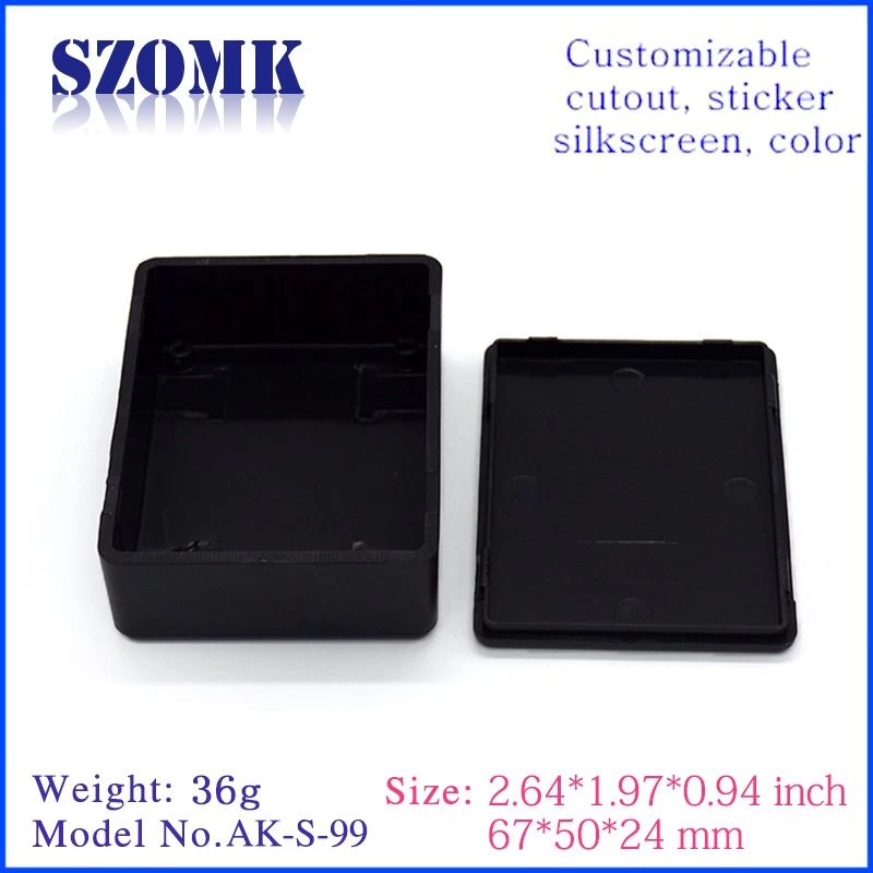 67*50*24mm Custom Plastic Standard Enclosure ABS Electronic Project Box /AK-S-99