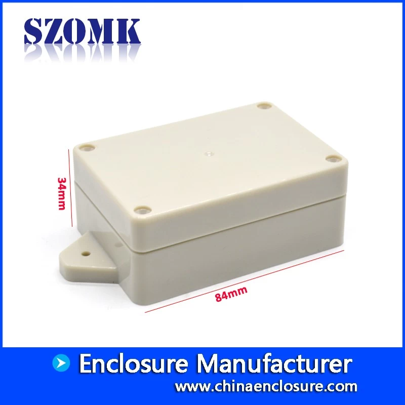84 * 59 * 34MM ABS Material Waterproof PVC Housing with Solid Bottom Case for PCB Connector / AC-B-F21
