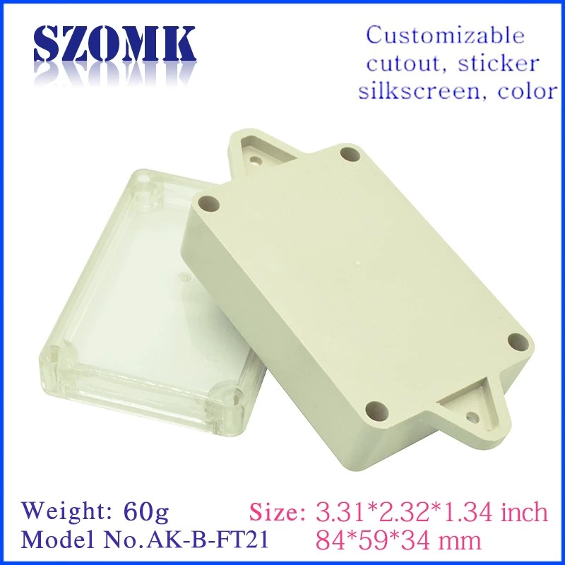 84 * 59 * 34mm internal plastic ABS IP65 waterproof electrical junction box connection AK-B-FT21