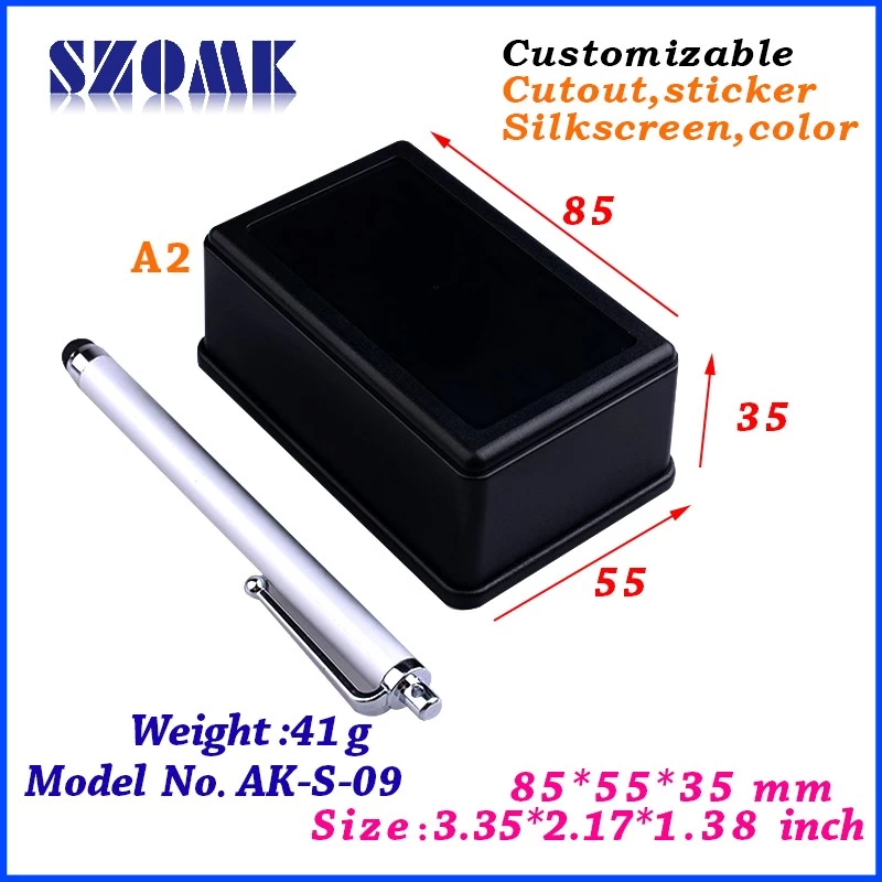 85X55X35MM ABS Plastic Standard Enclosure from SZOMK/ AK-S-09