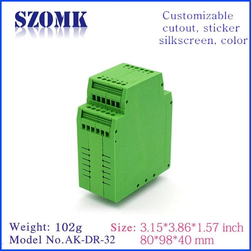 95*41*25mm hot selling abs  din rail project box AK-DR-32