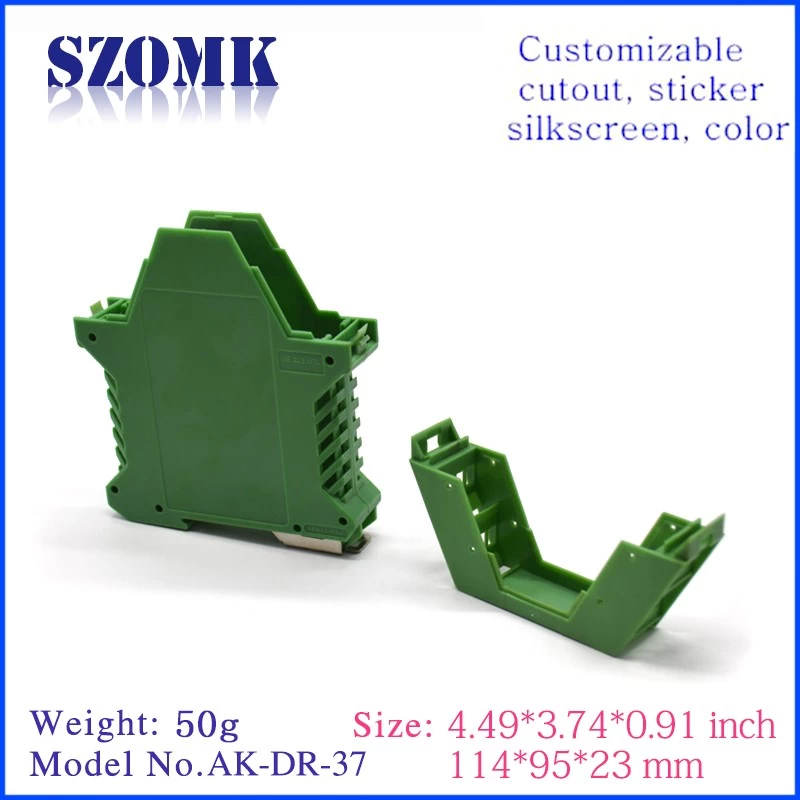 Nylon PA66 UL-94-V0 DIN RAIL CHEISCLOSS-Steuerbox für elektronisches Gerät AK-DR-37 114*95*23 mm