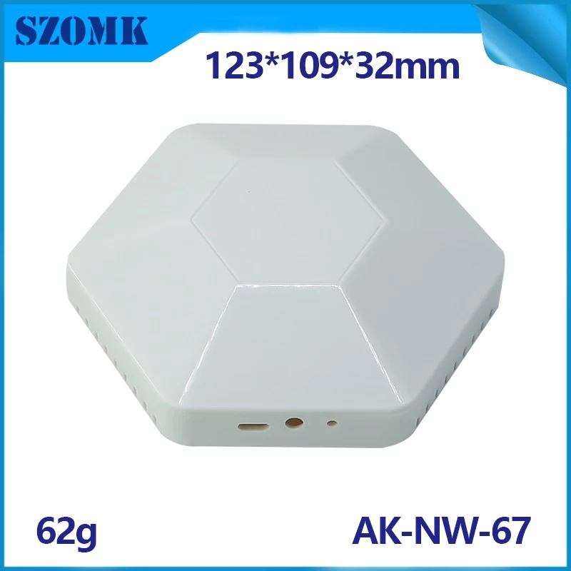 中国 ABS Plastic Enclosure wireless network box App control Custom-made Case Plastic AK-NW--67 制造商