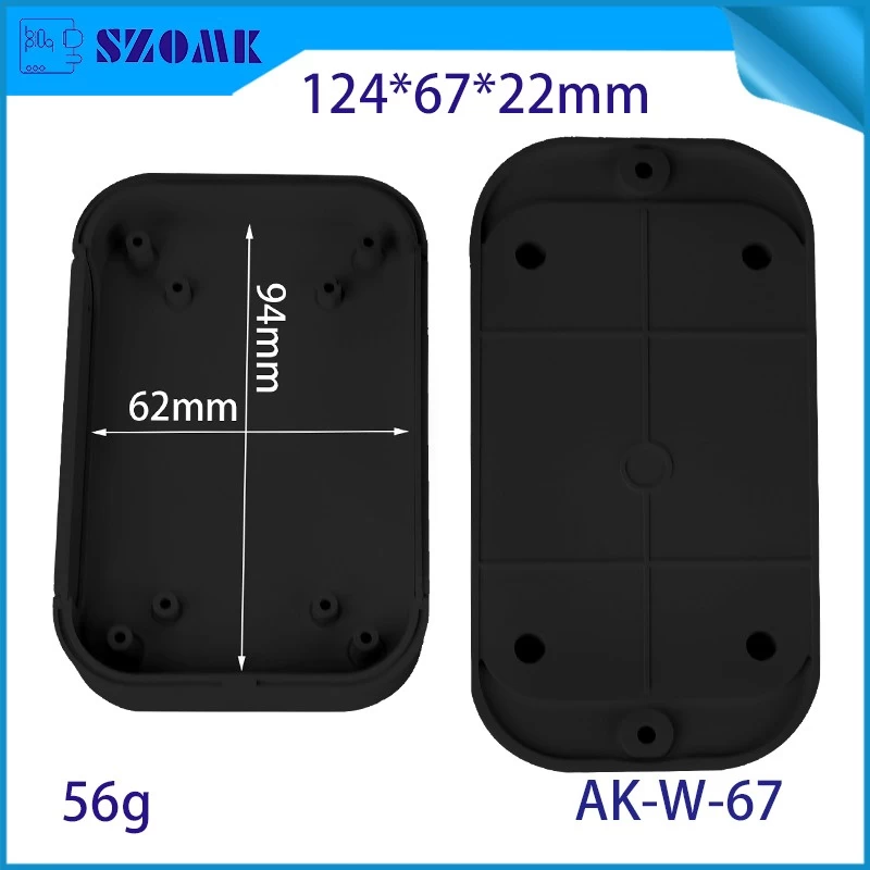 ABS Plastic Flang Enclosure for Wireless Network Data Logger Project Case Wall Mounting Wifi Access Point Electronics Controller Housing  AK-W-67