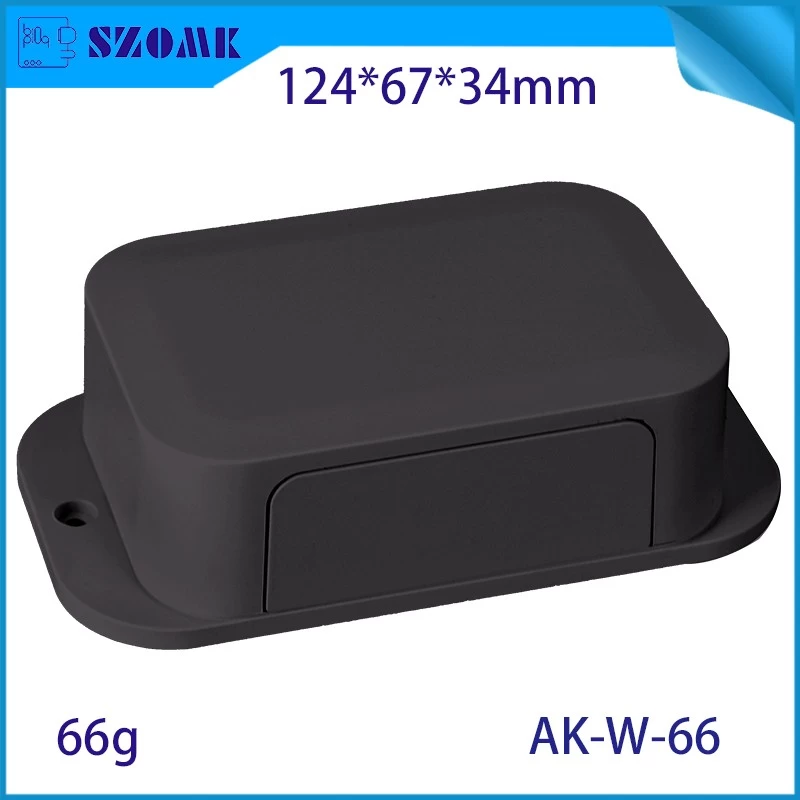 ABS Plastic Flang Enclosure for Wireless Network Data Logger Project Case Wall Mounting Wifi Access Point Electronics Controller Housing  Ak-W-66