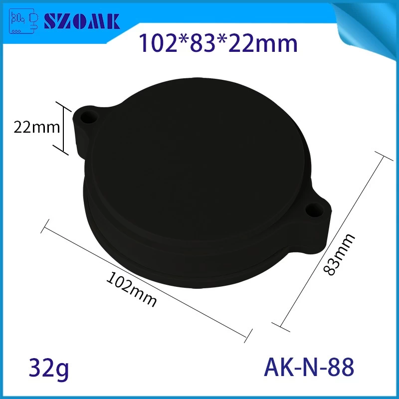 ABS Round Plastic Instrument Housing Discontinued Yard Sensing Product Housing AK-N-88
