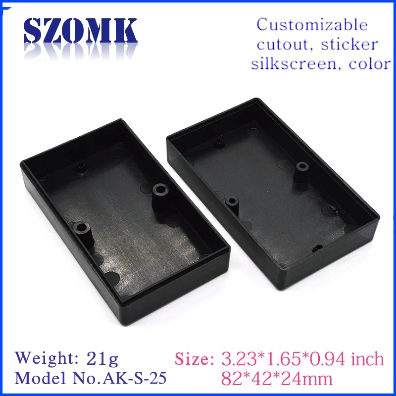 ABS plstic  enclosures box electronic equipments from zomk AK-S-25  24*42*82mm