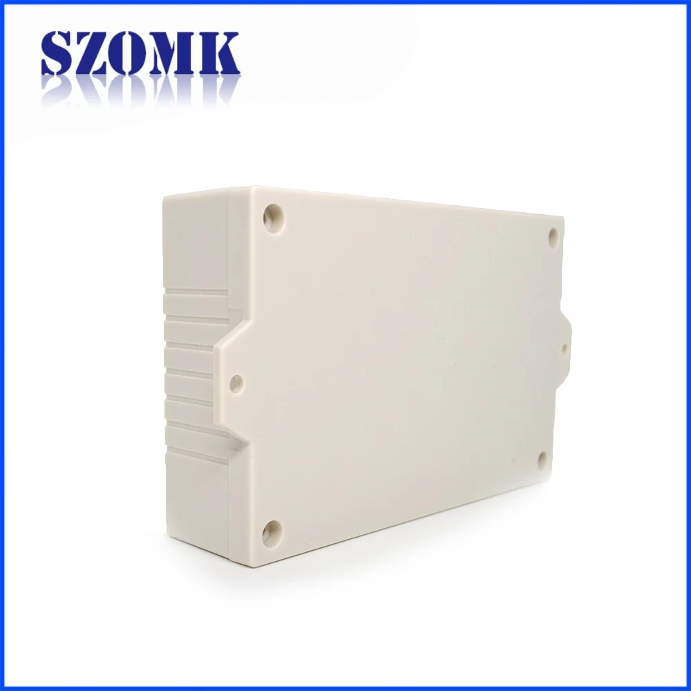 ABS wall mount plastic din rail enclosures for electronics with terminal block or not AK-P-29 126*79*30mm