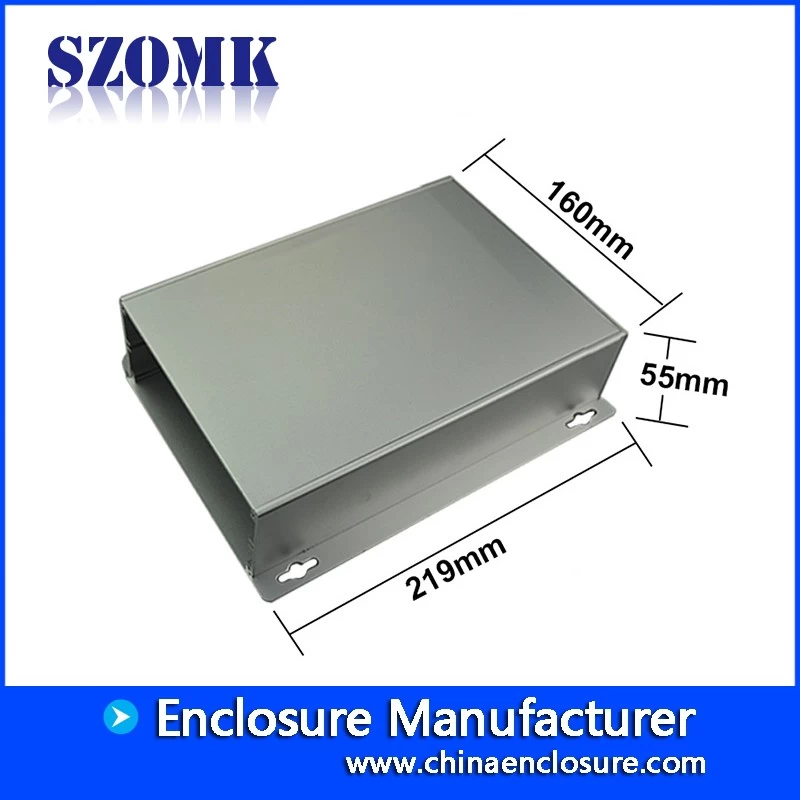 China Aluminium enclosure electronic with metal bracket case for project box fabricante