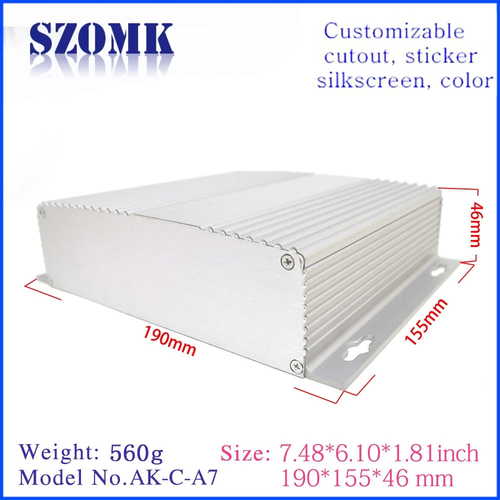 Aluminum Custom Anodized Housing Extruded Enclosure PCB Box for Security and Protection