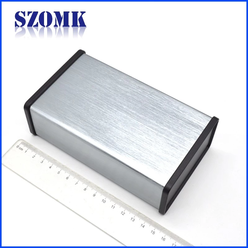 Aluminum Electronics Casing Electrical Box With Cover Wire Drawing Surface With Holder Enclosures