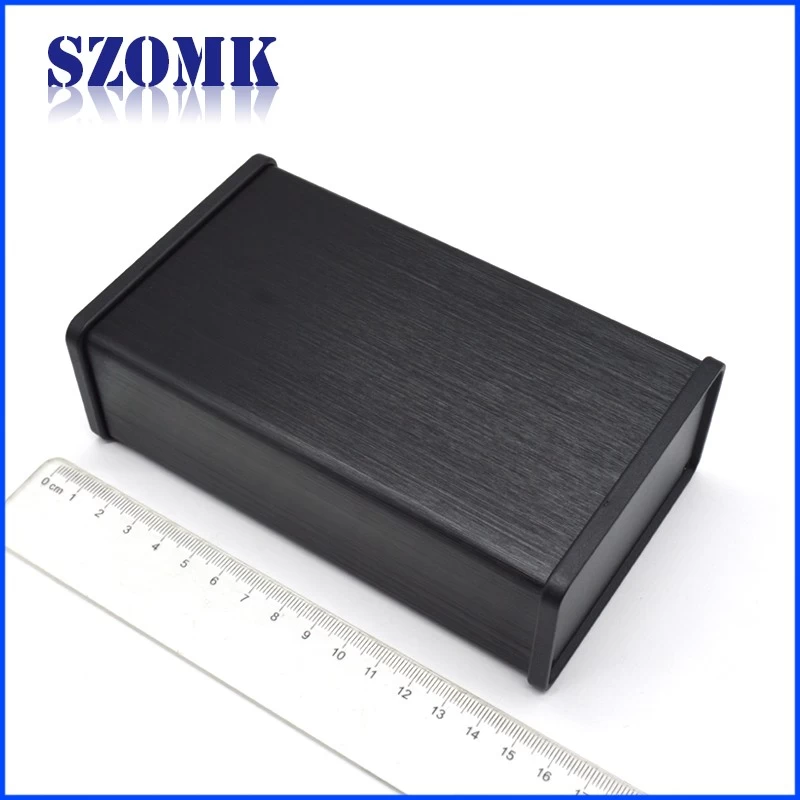 Aluminum Electronics Casing Electrical Box With Cover Wire Drawing Surface With Holder Enclosures