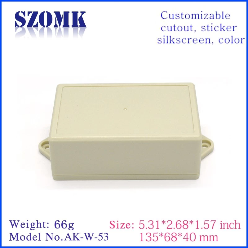 Case for electronic products with plastic case for electronic device AK-W-53 135 * 68 * 40 mm