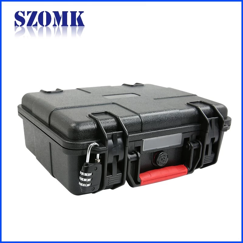 China SZOMK IP 67 hard plastic classic ABS toolbox parameters AK-18-01 280*246*106mm factory