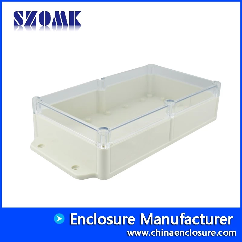 China cost-effective Ip68 OEM waterproof enclosure for outdoor electrical with transparent cover AK10024-A2 282*142*60mm
