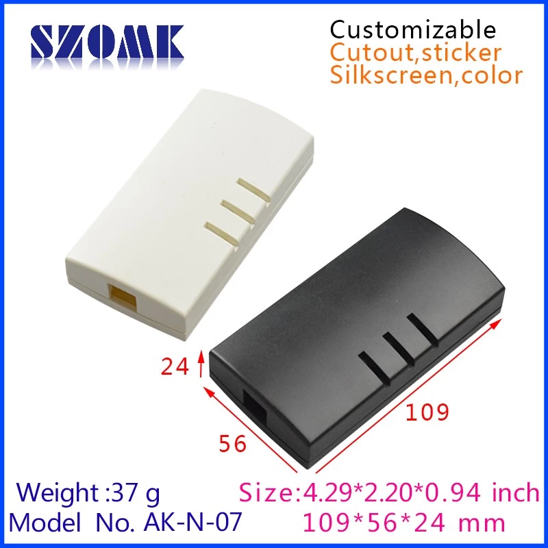 China factory abs plastic box USB enclosure szomk housing case for electronics AK-N-07 109x56x24mm