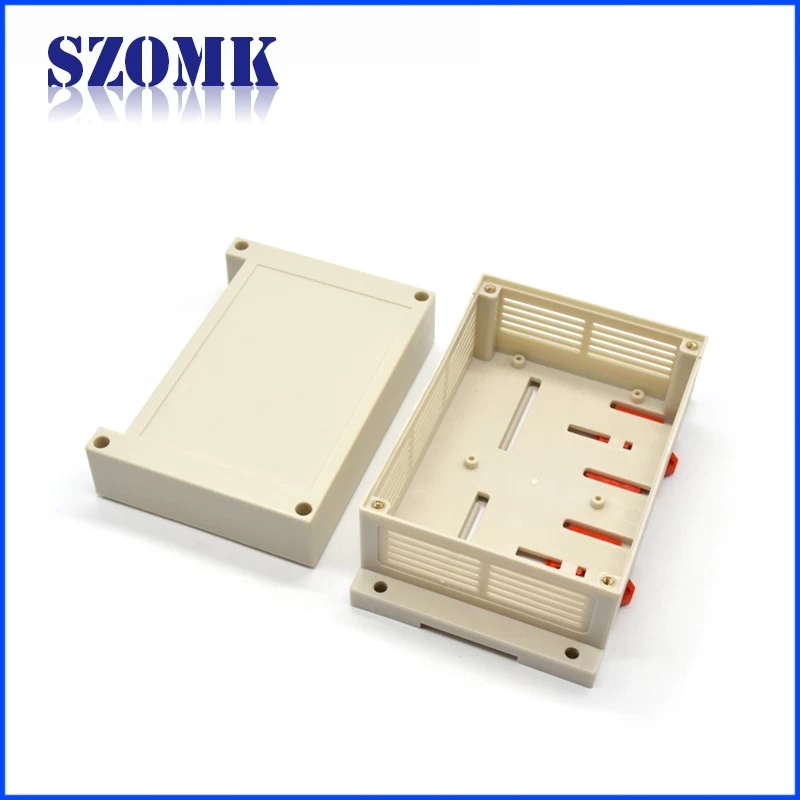 China factory abs plastic din rail enclosure for electronic device size 145*90*72mm AK-P-24