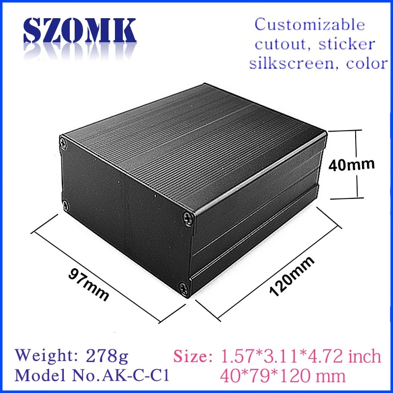 China high quality seperated series 120X97X40mm aluminum enclosuer manufacture/AK-C-C1