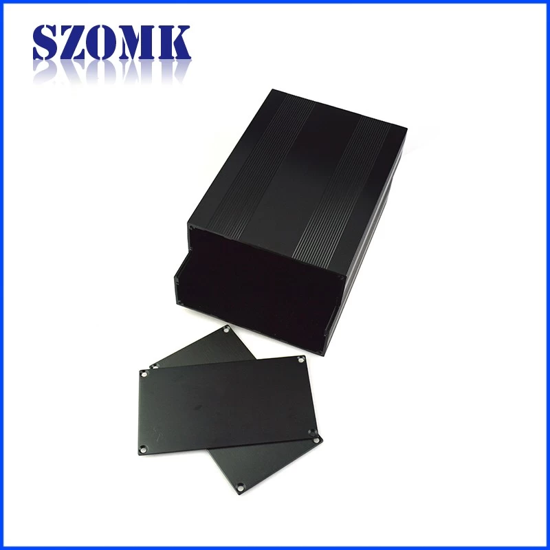 Custom black color good quality Power supply box aluminium instrument chassis C24  82*145*200 mm