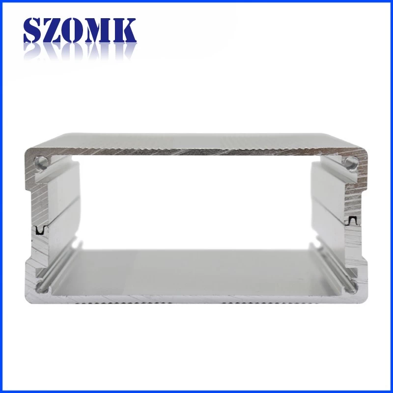 Custom cutouts drilled cnc milling extruded aluminum electronic box for pcb housing AK-C-C6  100*76*35mm