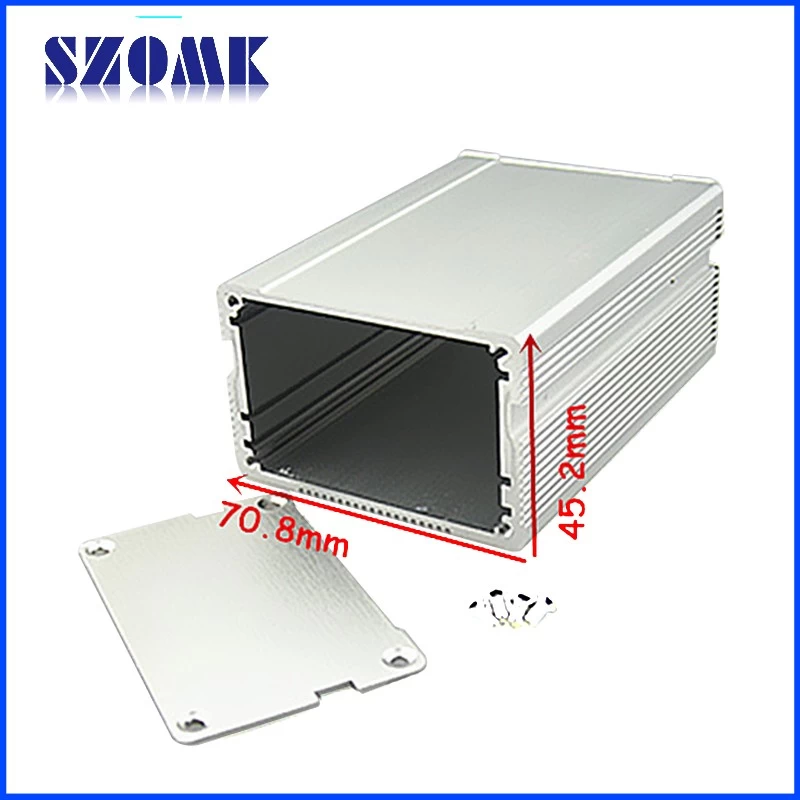 Customized diy aluminum extruded project enclosure and electrical junction box for pcb AK-C-B47