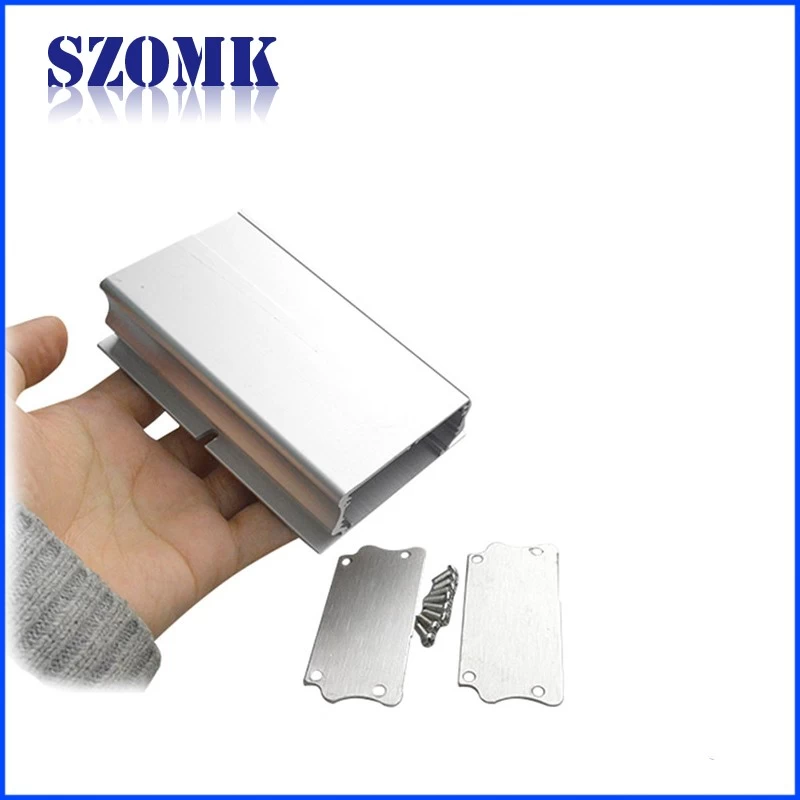 Customized extruded aluminum junction box metal PCB enclosure for electronic detector AK-C-A32 26 X 66 X 100 mm