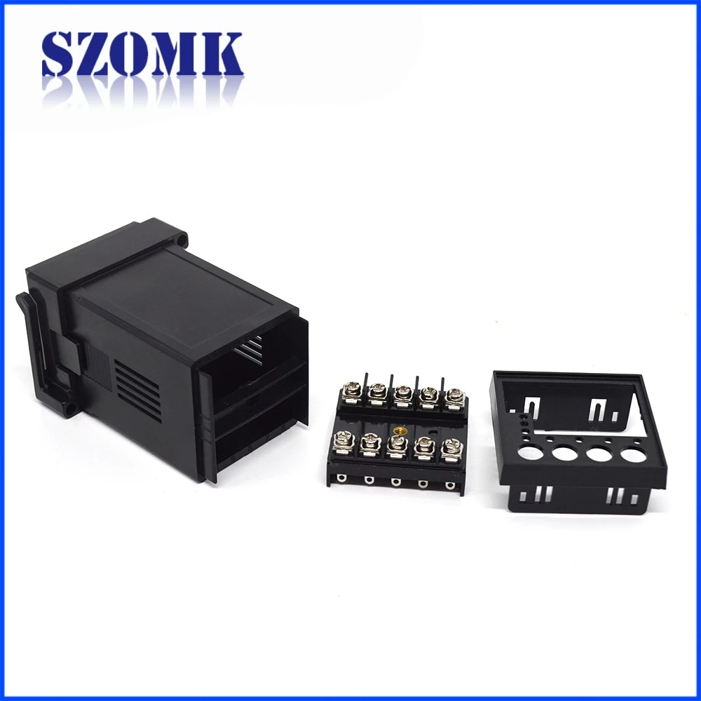 Customized plastic din rail enclosure electronic junction box for PCB AK-DR-53 86*48*48mm
