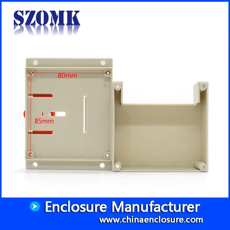Shenzhen din rail abs plastic 115X90X40mm electronic industrial control with terminal enclosure supply/AK-P-02a