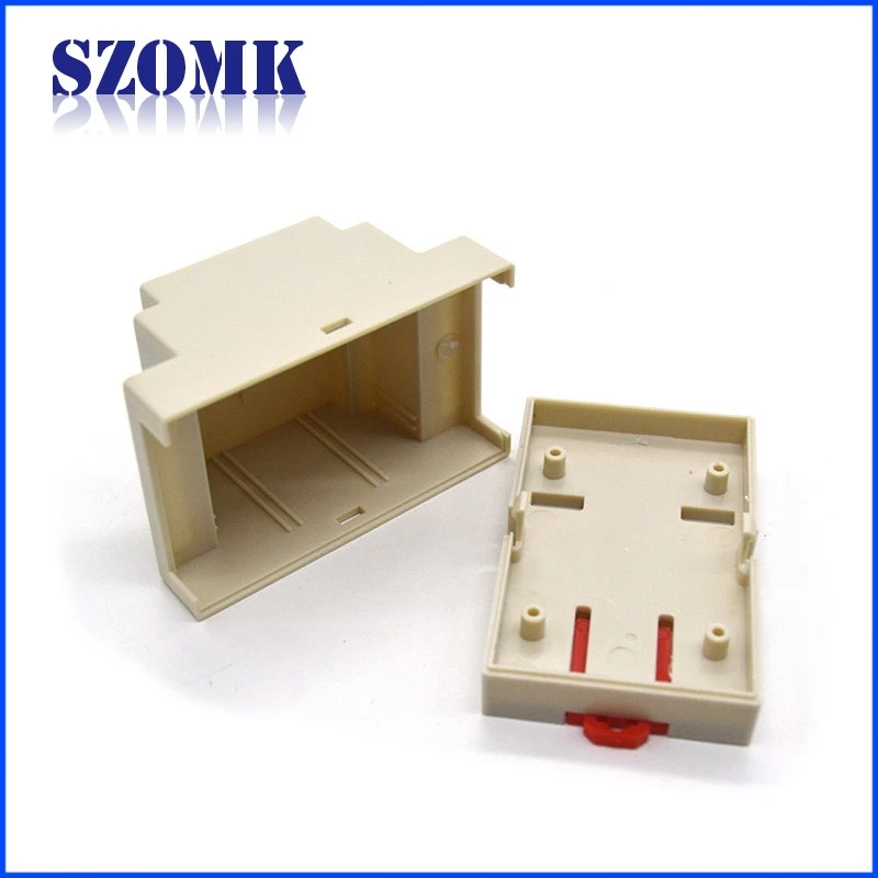 DIY plastic industrial din rail enclosure gsm modem, custom plastic case from szomk