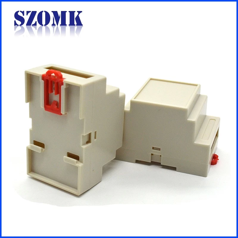DIY plastic industrial din rail enclosure gsm modem, custom plastic case from szomk