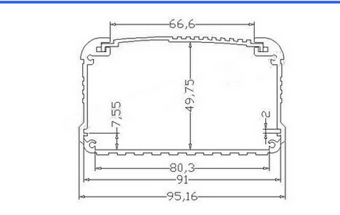 Design electronic case aluminum heat sink enclosure
