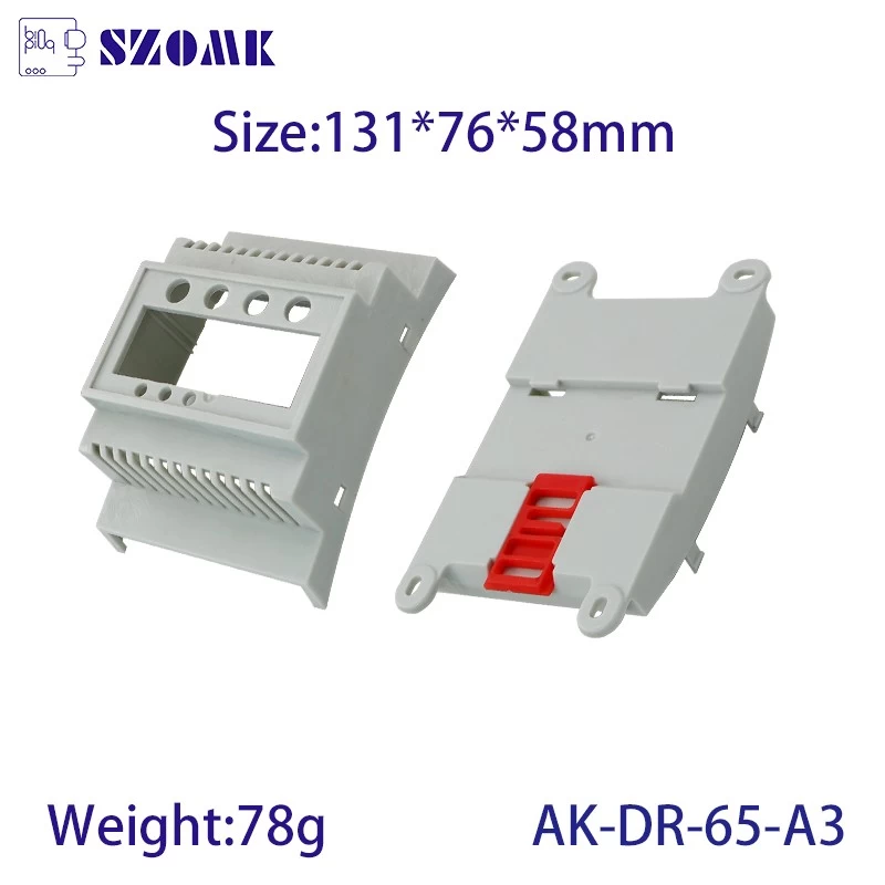 Din Rail Project Box Electronics Enclosures AK-DR-65-A3