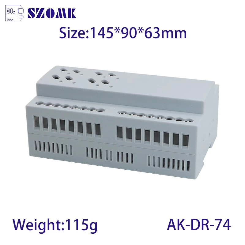 Din Rail Project Box Electronics Enclosures AK-DR-74
